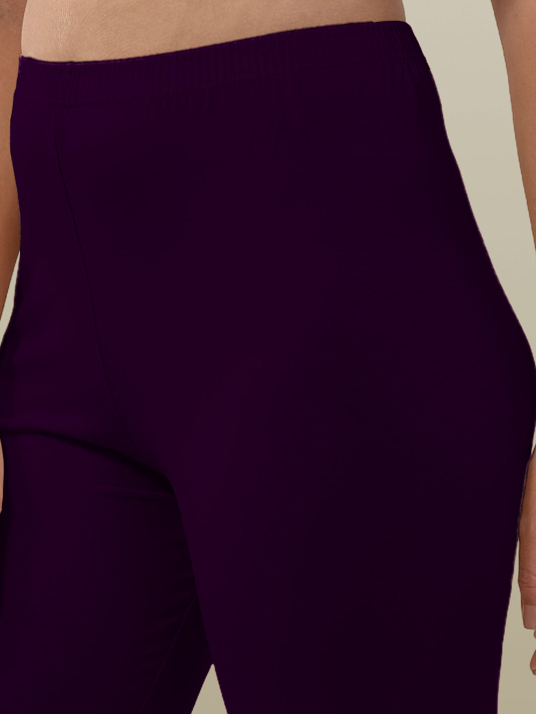 Purple Ankle Length Leggings