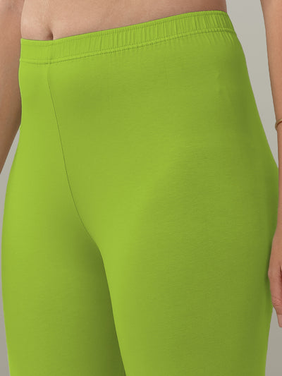 Green Ankle Length Leggings