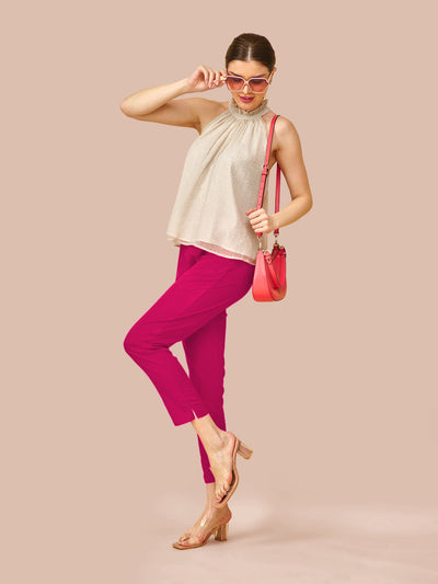 Pink Cotton Pant