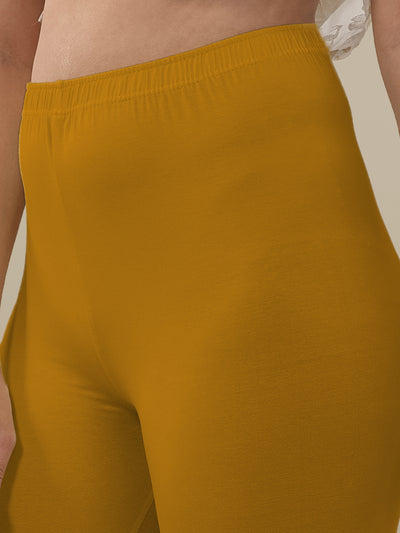 Yellow Ankle Length Leggings