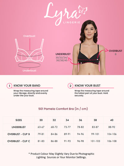 Pink printed non-padded t-shirt bra