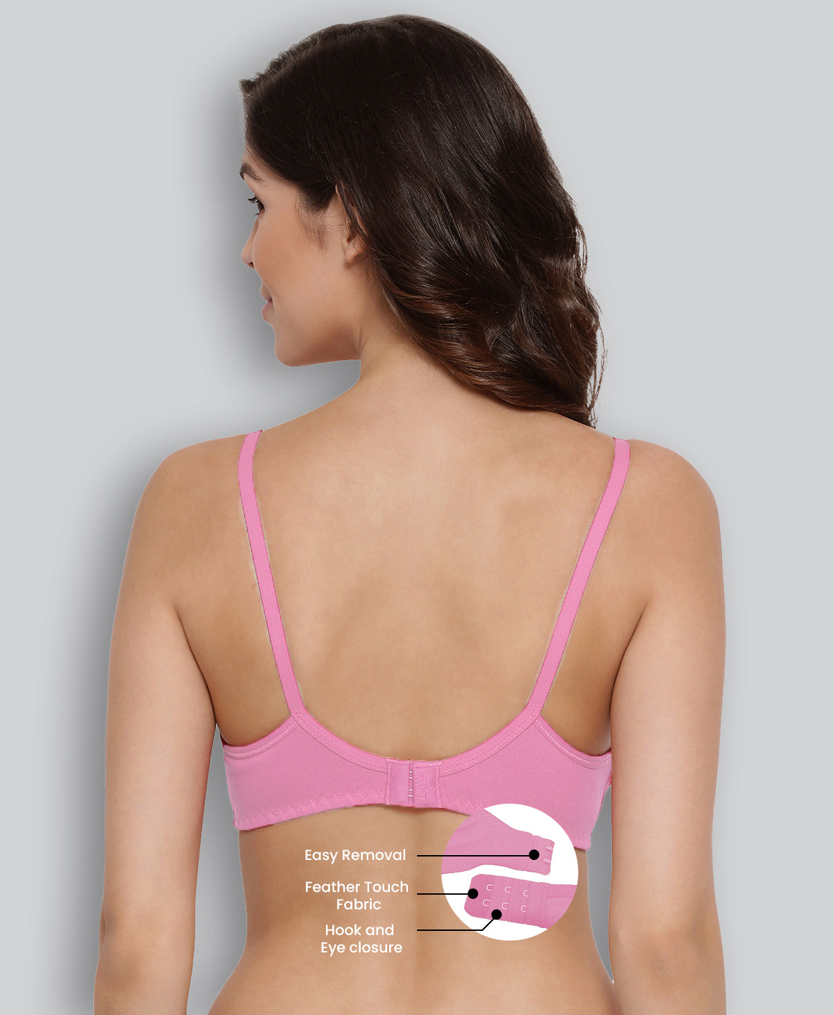Pink Margaret Non-Padded T-shirt Bra #511