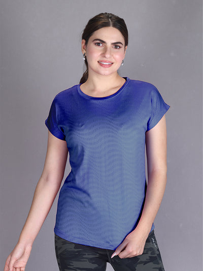 Blue Dri-Fit Play Series Active Wear Top #AT024