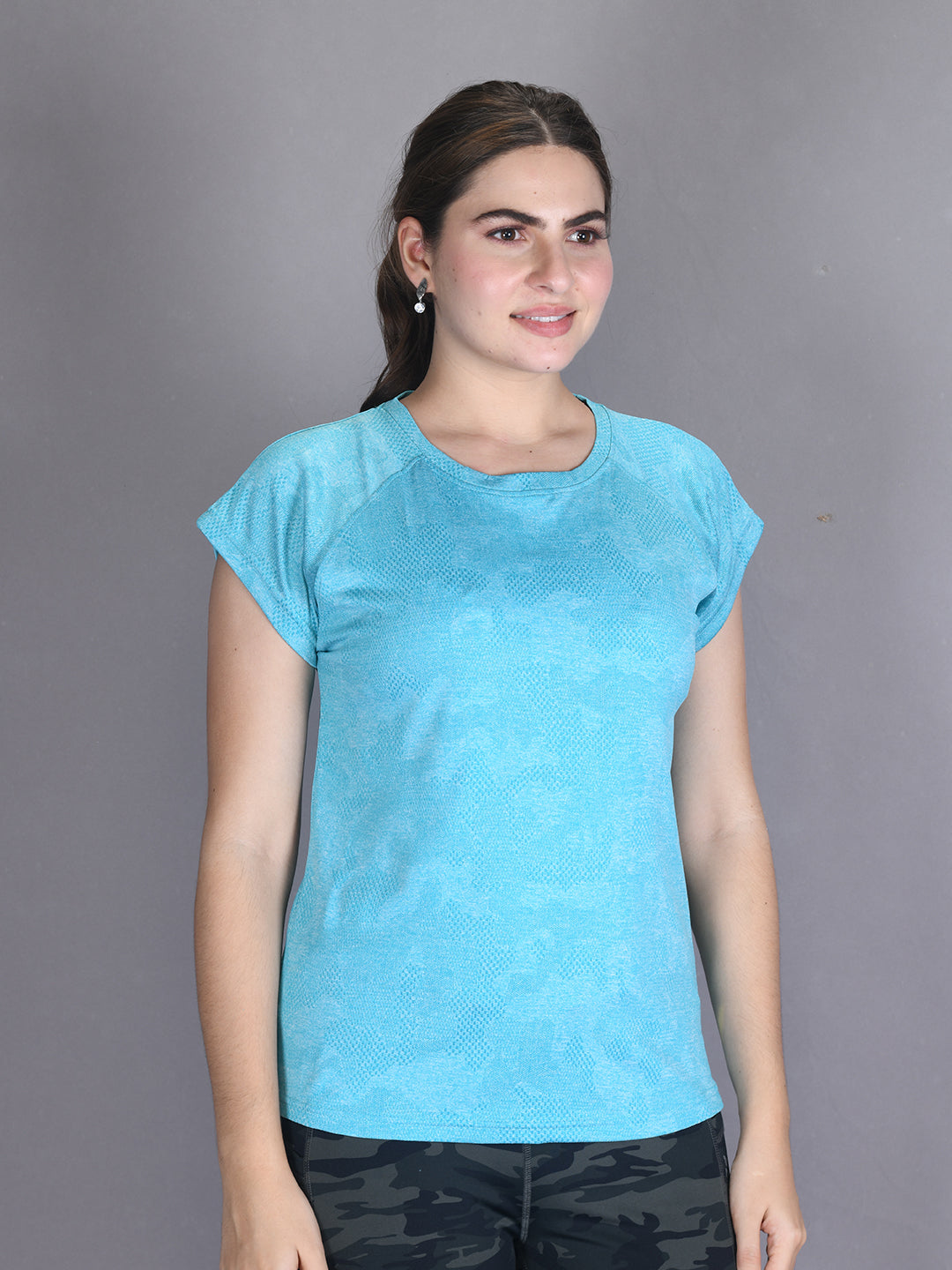 Blue Dri-Fit Play Series Active Wear Top #AT021