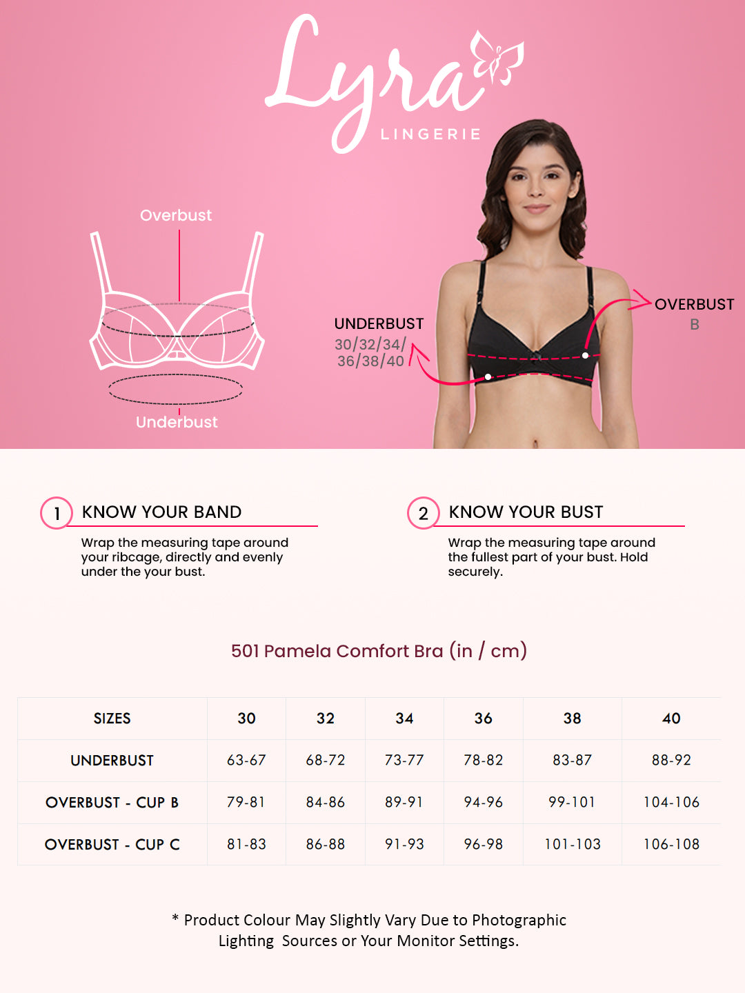 Buy Lyra Women's Moulded Encircled Bra(513) Pack of 2 White Black,30B  2PC_Skin BABYPINK Online In India At Discounted Prices