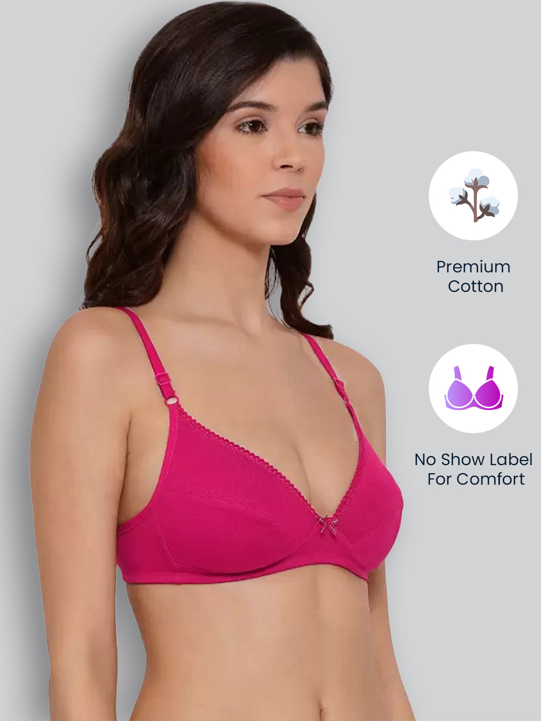 Buy MILLION REASONS OF COMFORT CORAL NON WIRED NON PADDED BRA for Women  Online in India