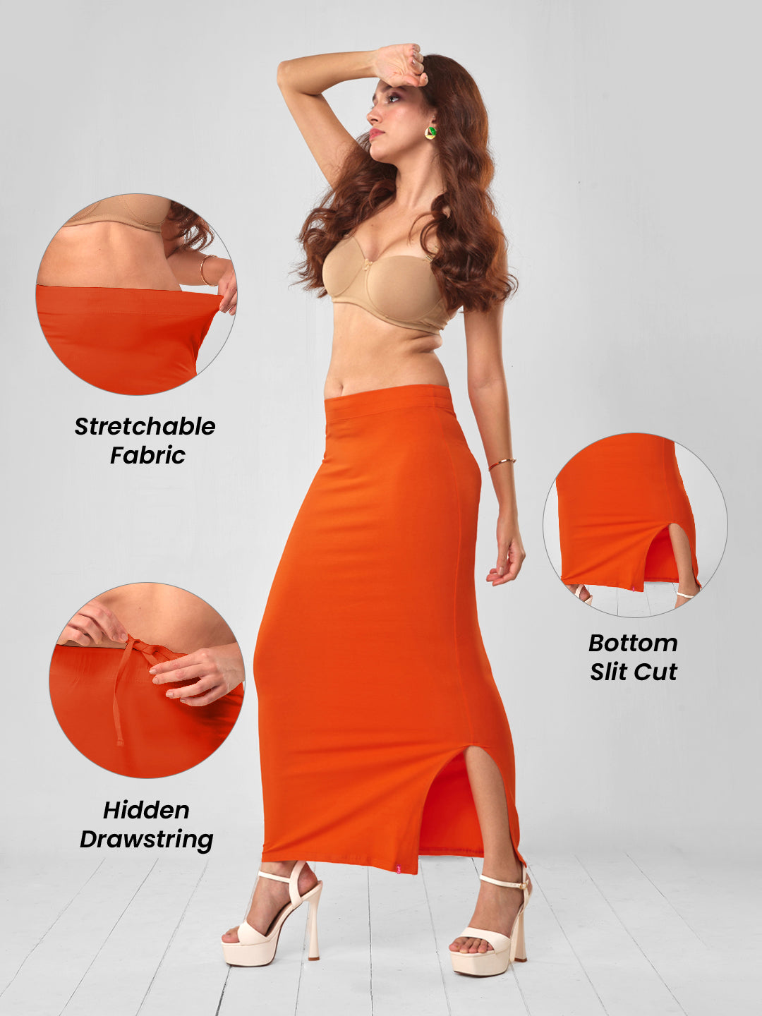 Orange Saree Shaper