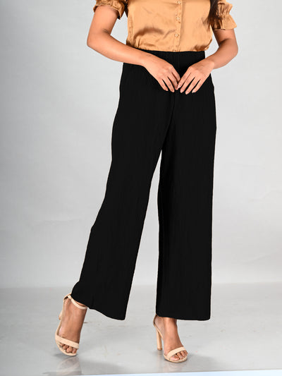 Lyra Black Crushed Pant