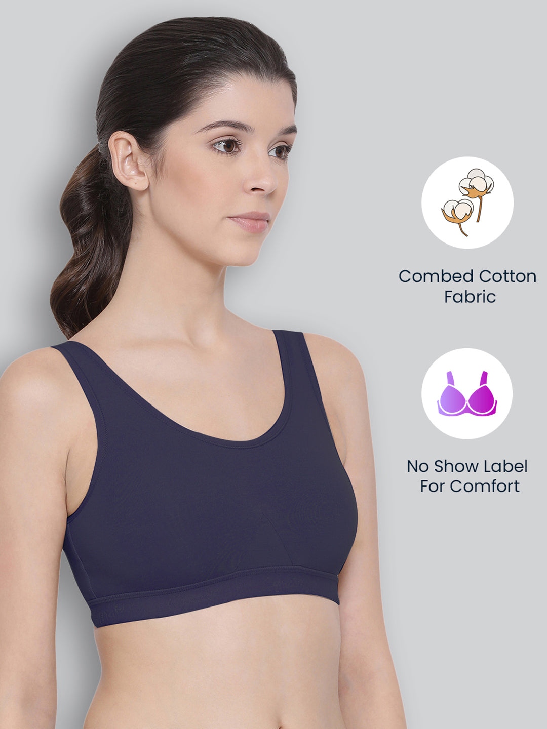 Buy Lyra Women's Non-Padded Sports BRA-531 Sports Bra 531_2PC_White Grey_M  Online In India At Discounted Prices