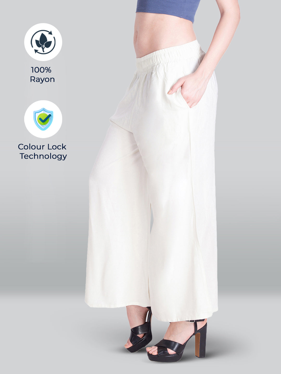 Buy White Trousers  Pants for Women by RIVI Online  Ajiocom