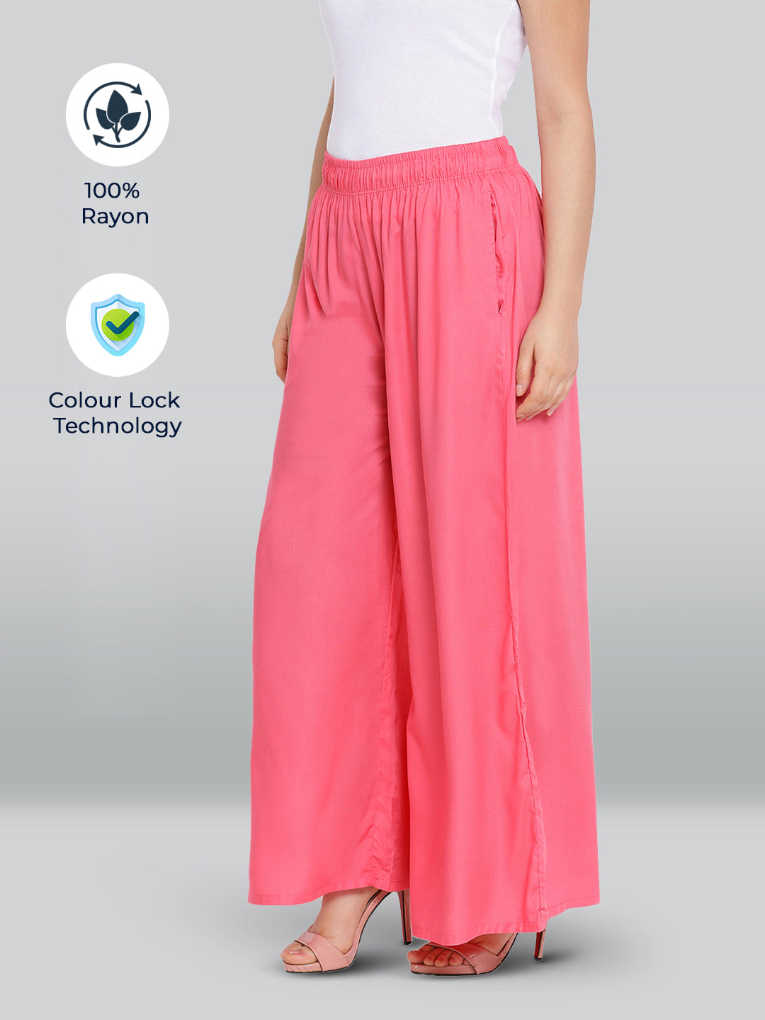 Buy Baby Pink Palazzo Pant Cotton for Best Price, Reviews, Free Shipping
