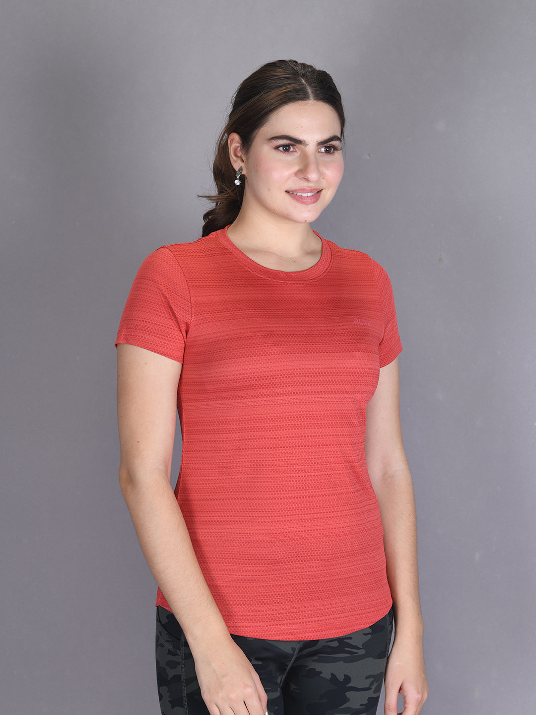 Red Dri-Fit Play Series Active Wear Top #AT023