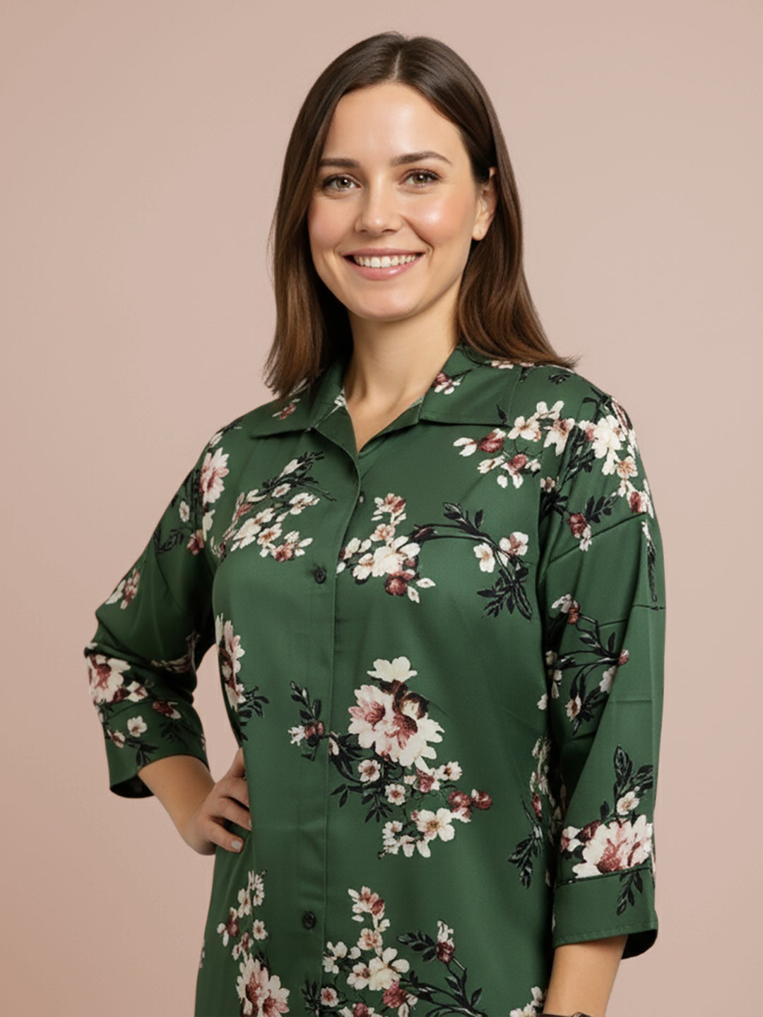 Lyra Women's Printed Premium Rayon B3 Co-ord Set