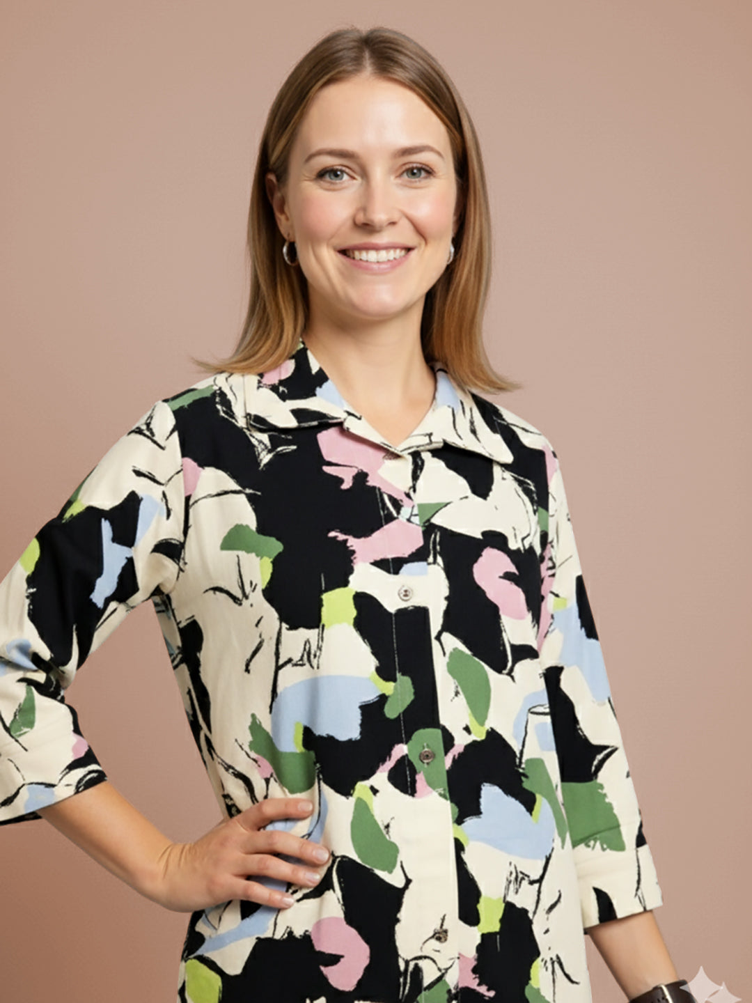 Lyra Women's Printed Premium Rayon B3 Co-ord Set