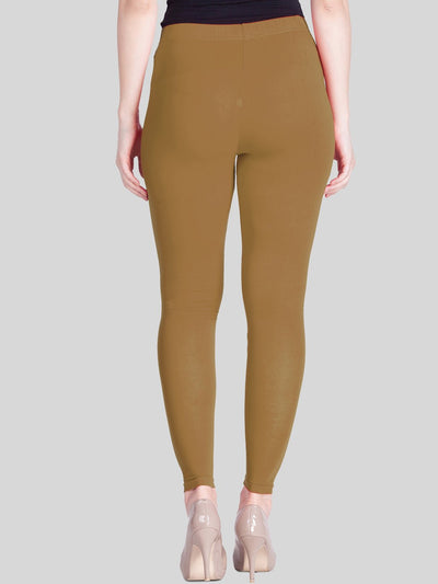 Beige Ankle Length Leggings - LYRA