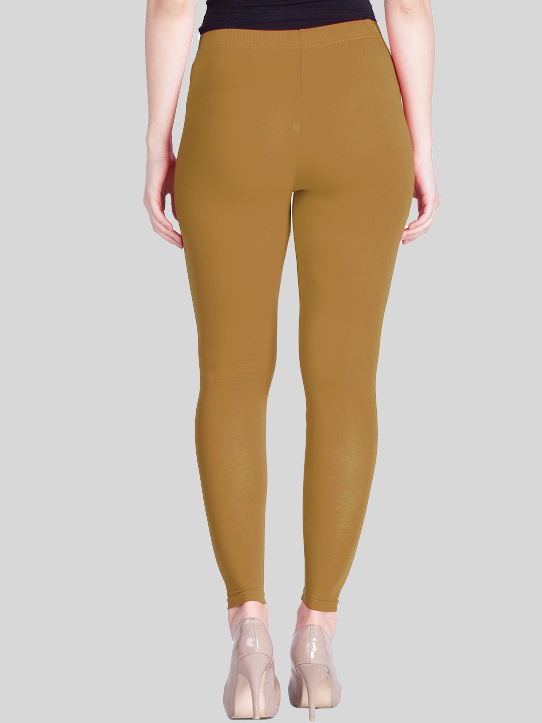 Beige Ankle Length Leggings - LYRA