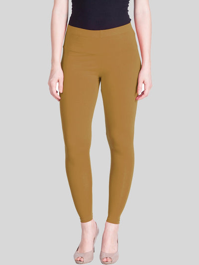 Beige Ankle Length Leggings - LYRA