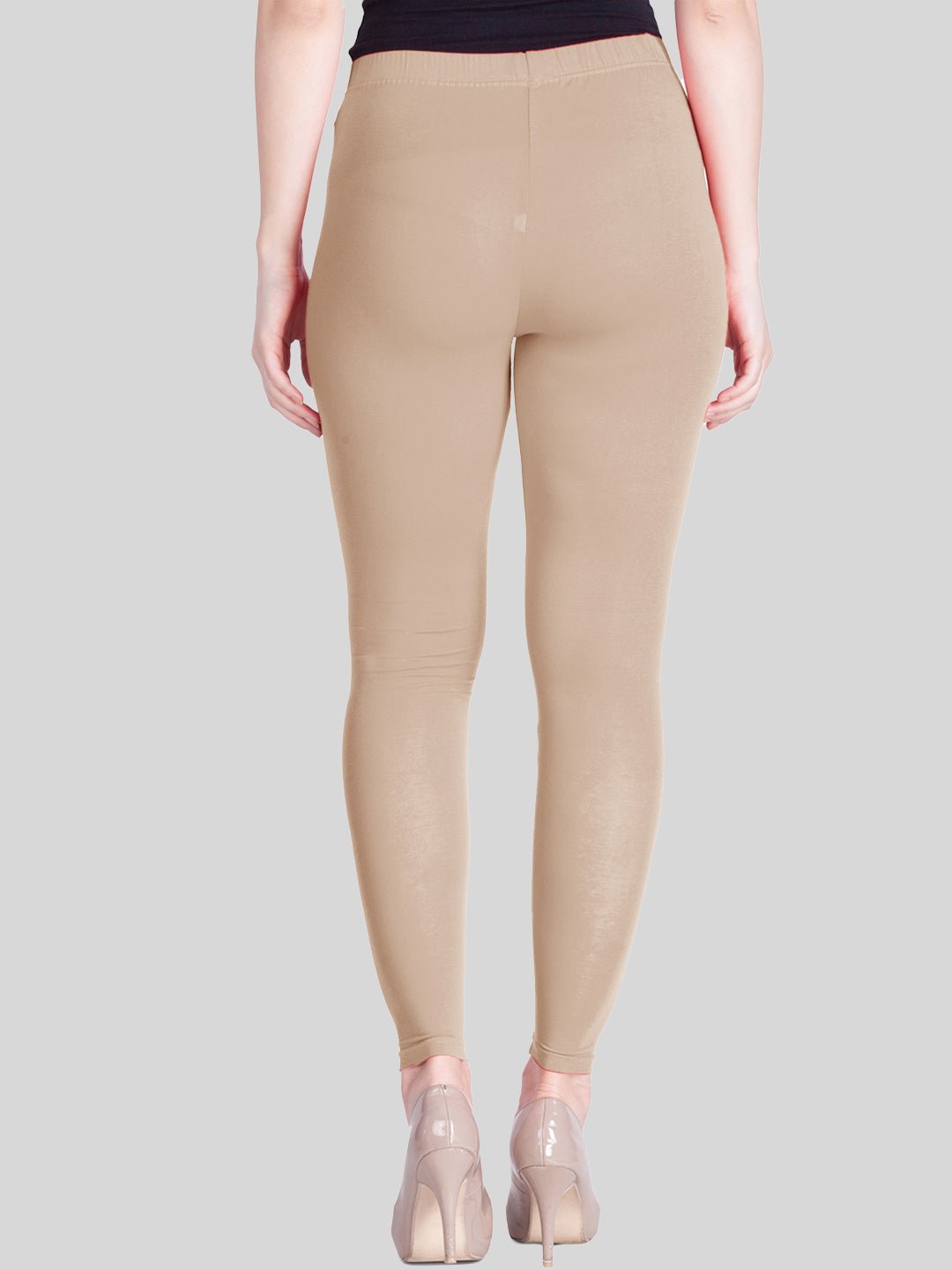 Beige Ankle Length Leggings - LYRA