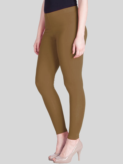 Beige Ankle Length Leggings - LYRA