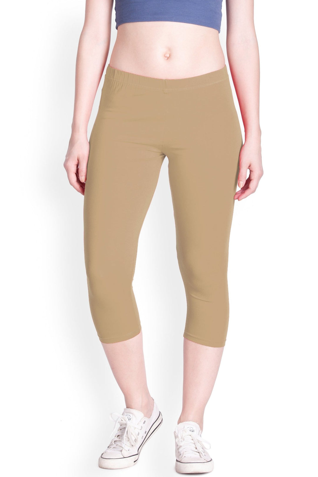 Beige Capri Leggings – LYRA