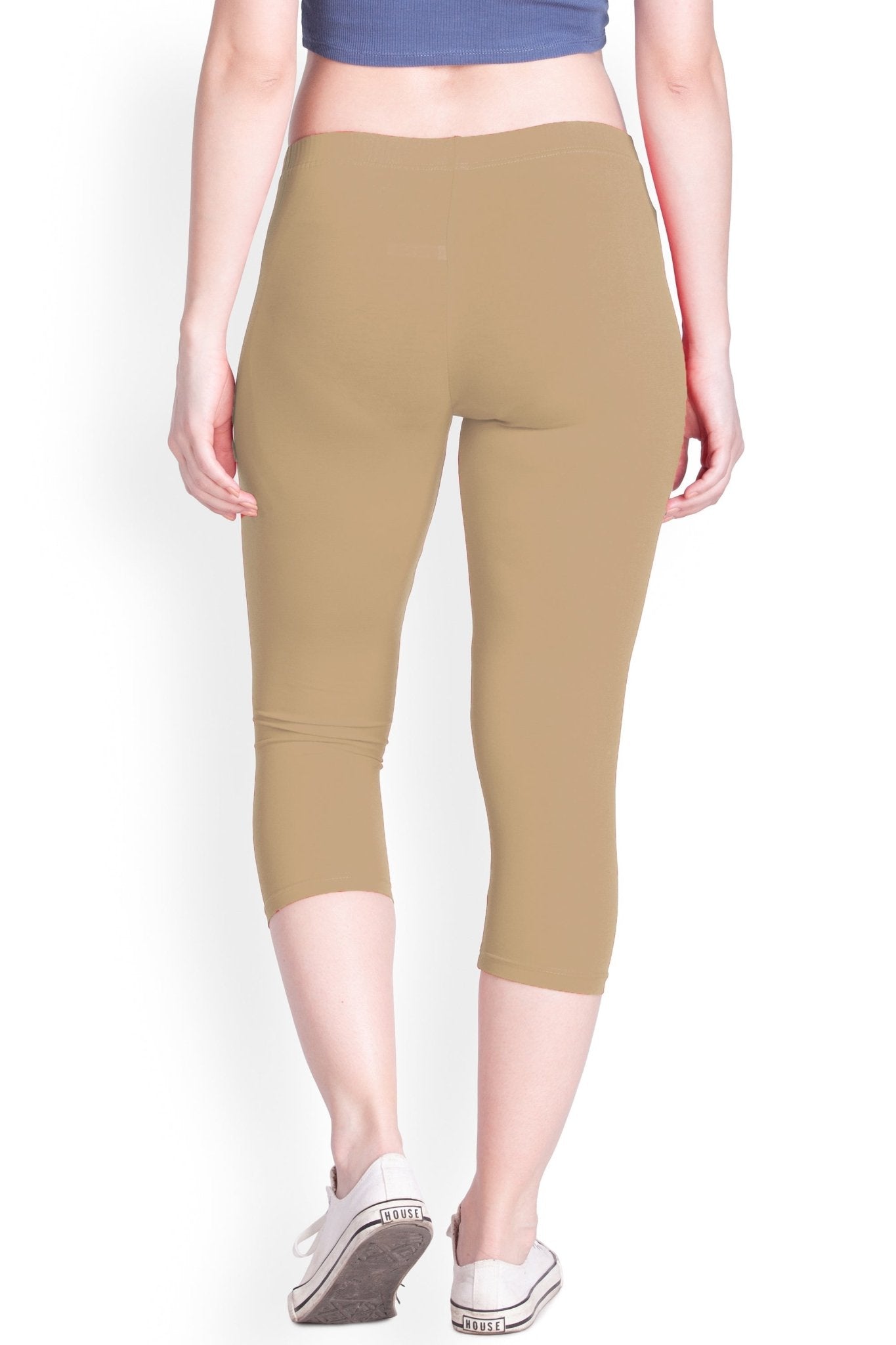 Beige Capri Leggings - LYRA