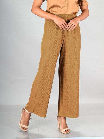 Beige Crushed Pant - LYRA