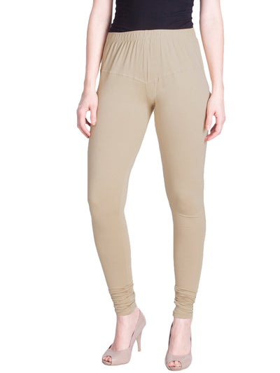 Beige Premium Churidar Leggings - LYRA