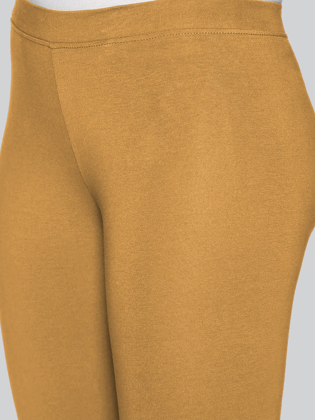 Beige Viscose Ankle Length Leggings - LYRA