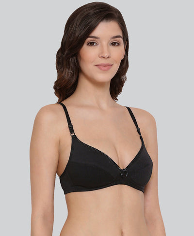 Black and Red Pamela Non - Padded Comfort Bra #501 Combo Pack - LYRA