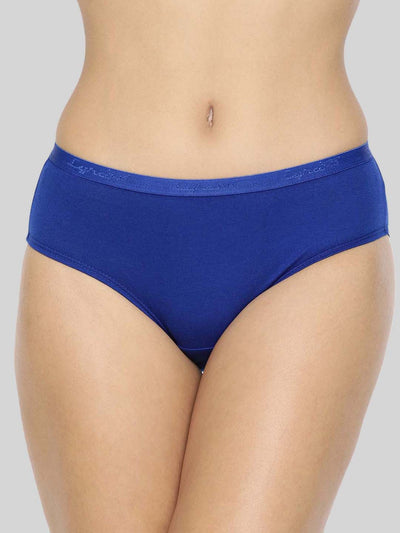 Solid Outer Elastic Hipster Assorted Color Panty #201