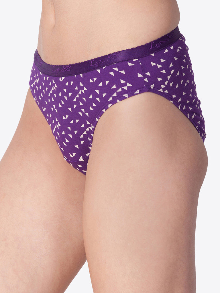 Rupa Purple Plain (Outer Elastic) Panty for Women-101PRPL