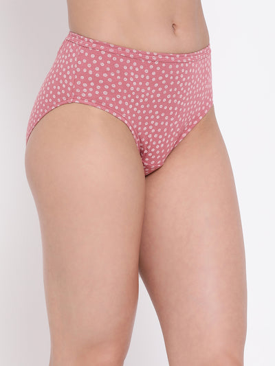 Printed Inner Elastic Hipster Assorted Panty #214