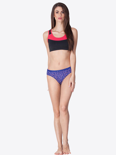 Printed Outer Elastic Bikini Assorted Panty #212