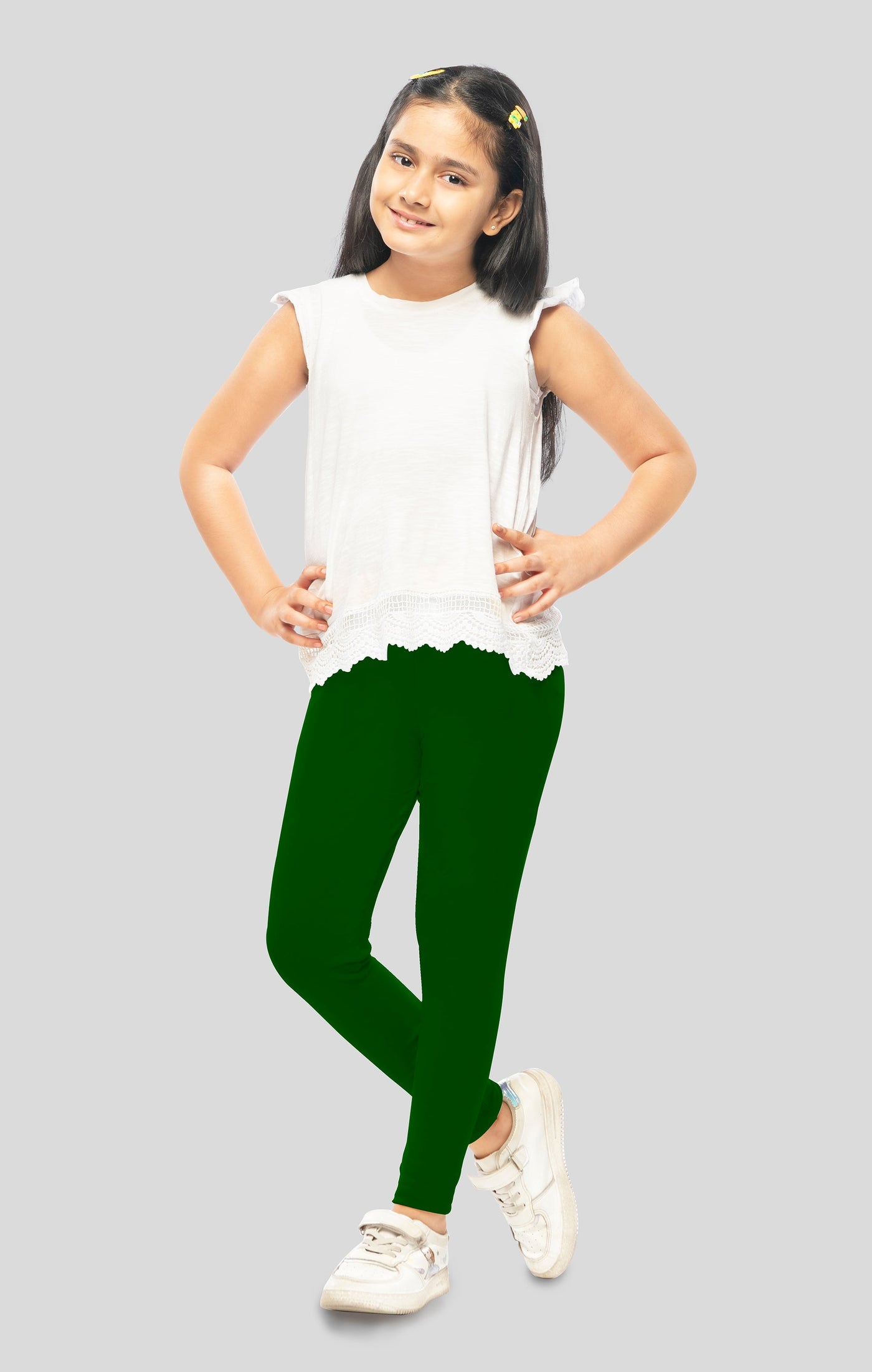 Green GIRLS & TEENS Girl Regular Fit Leggings 2311570