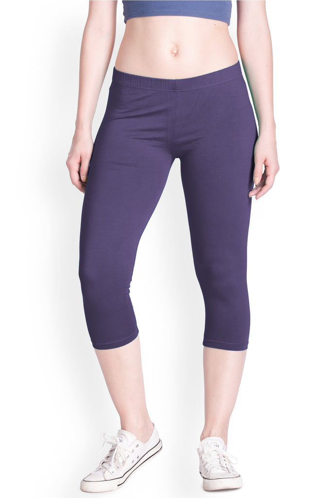 Womens hot sale purple capris