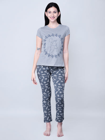 Sleep All Day Printed Night Suit #701