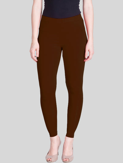 Mid-rise gabardine leggings in brown - Joseph | Mytheresa