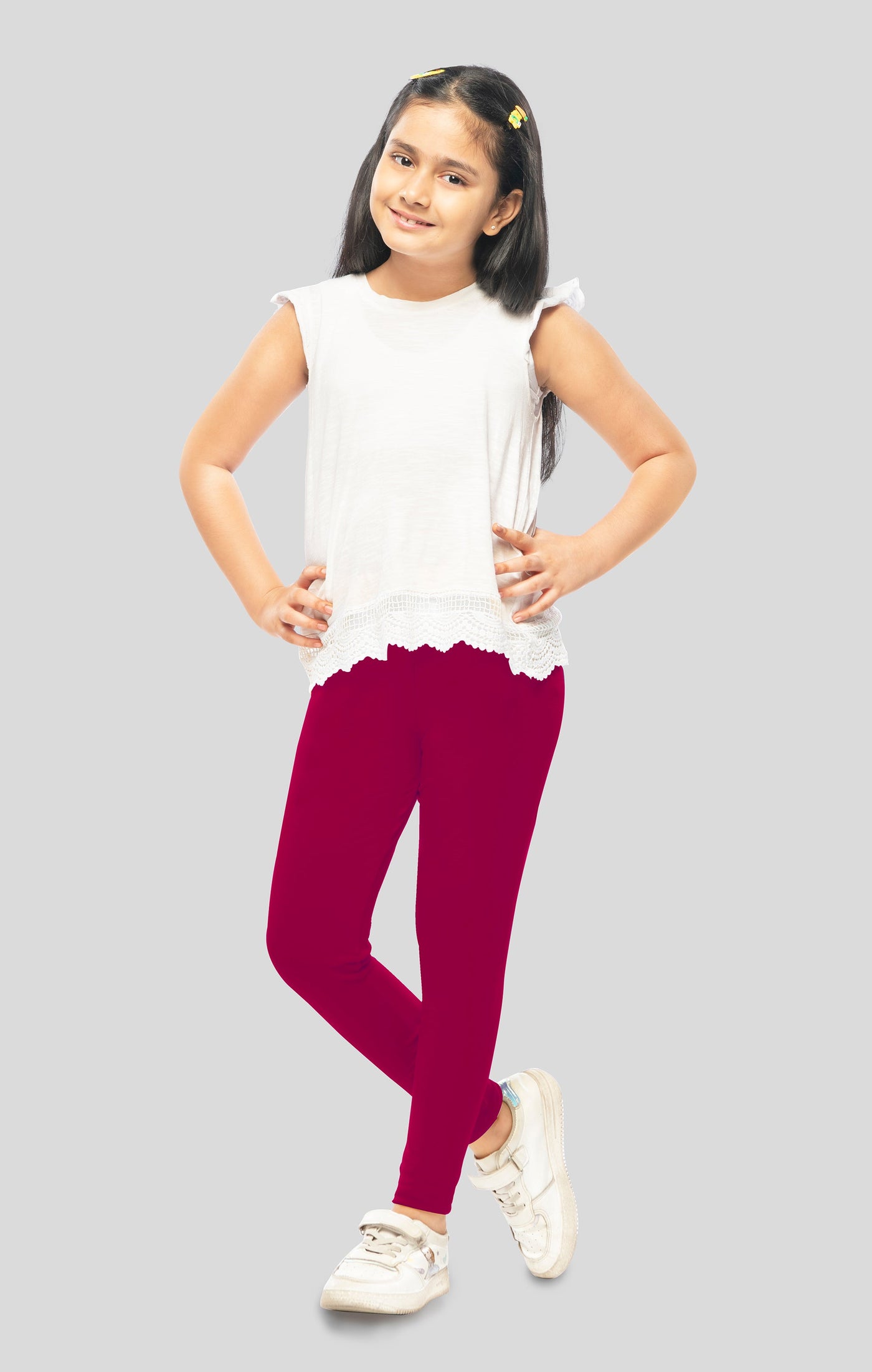 Upto 50% to 80% OFF DARK PINK Cotton Lycra Ankle Length Leggings for women  & girls – manticore