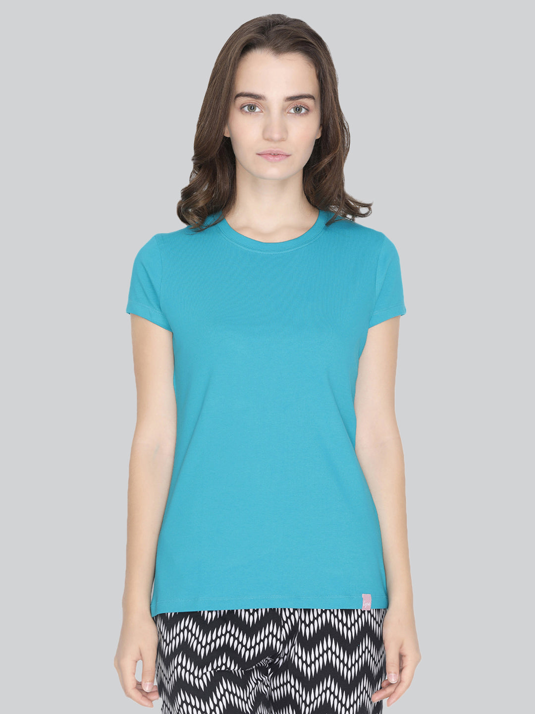 Blue Round Neck T-Shirt #401