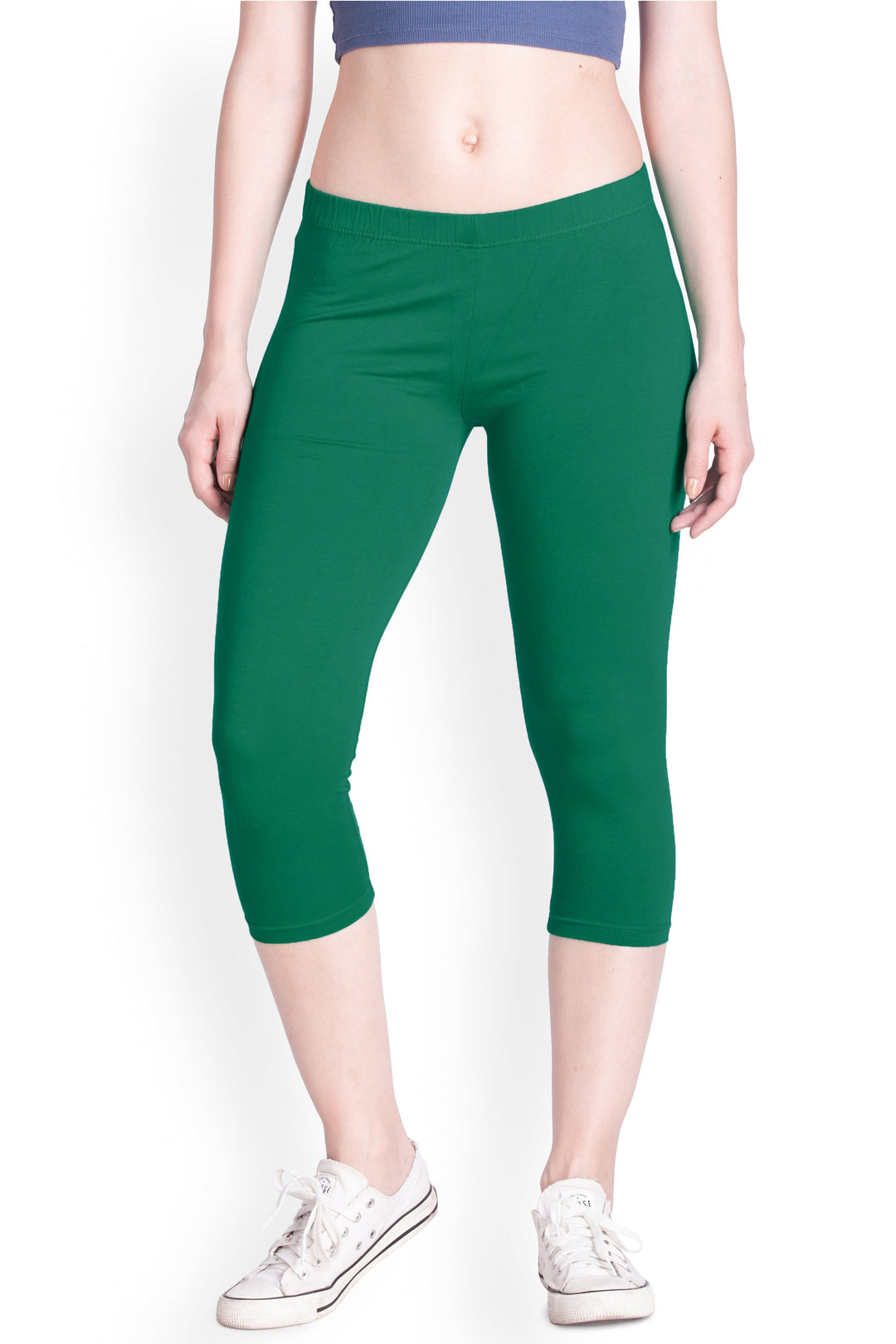 Green Capri Leggings – LYRA - Main Image