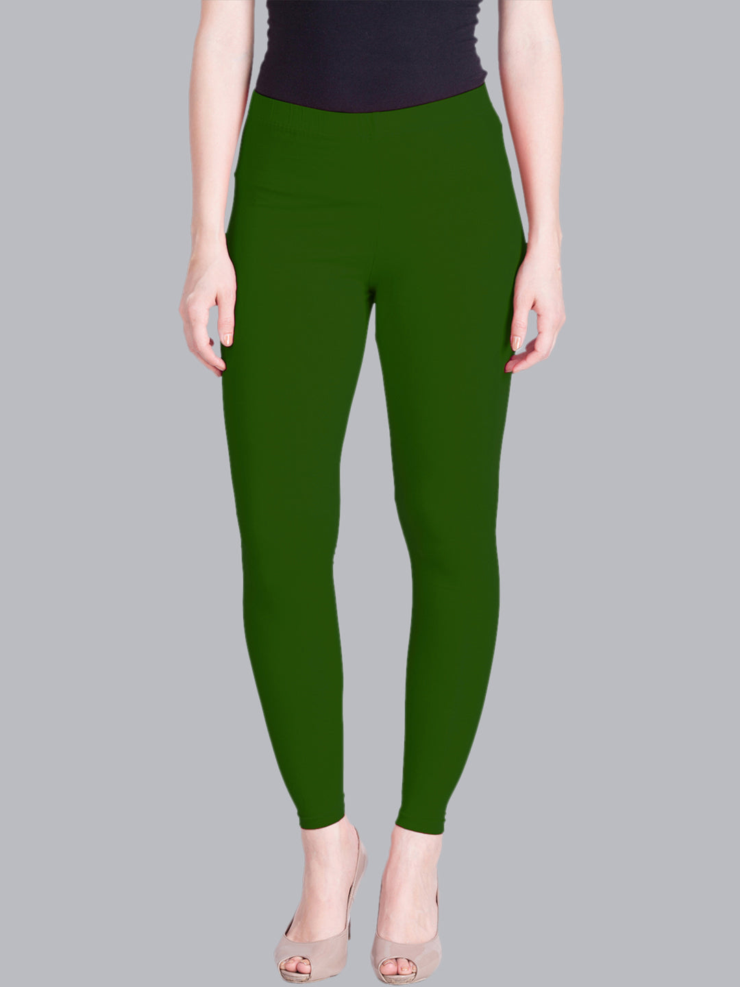 Lyra Women's Skinny Fit Leggings (LYRA AL Legg PAK. Green 51_Green_Free  Size) : : Fashion