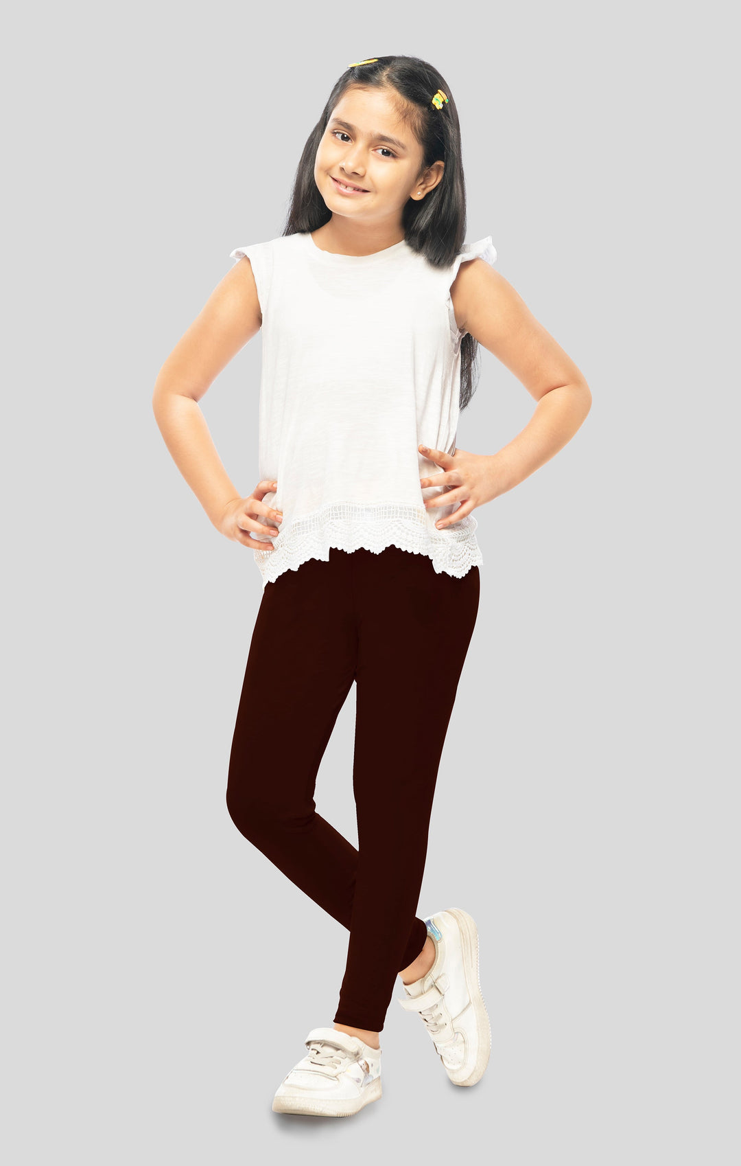 Kids brown leggins hotsell