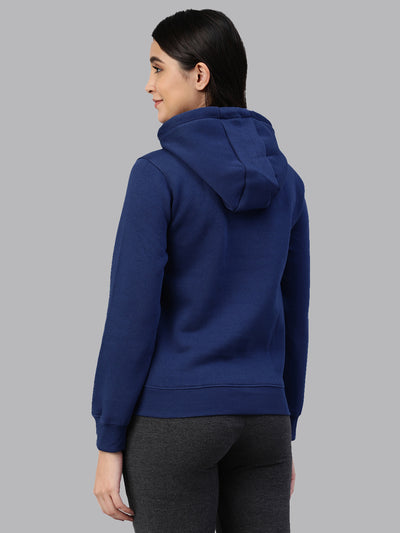 Blue Round neck hoodie sweatshirt 