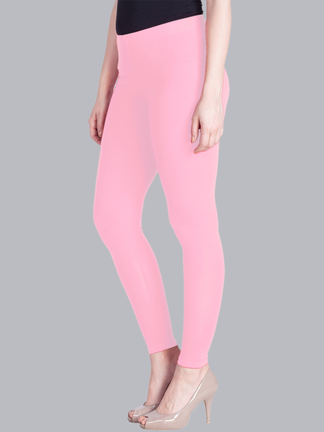 Justice Girls Pink Leggings Full Length Color Block Elastic Waist Logo Size  10 | eBay