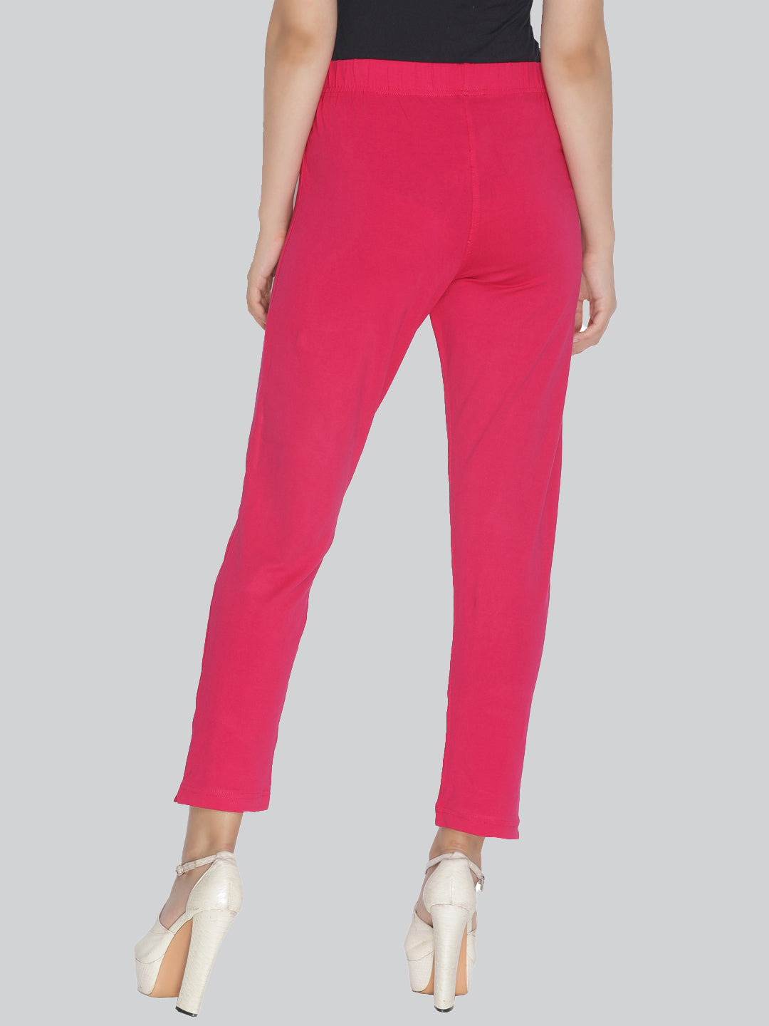 Buy Flickz Narrow Ankle PantCasual PantOfficial Pant Pant for  LadiesGirlWomen Pink34 at Amazonin