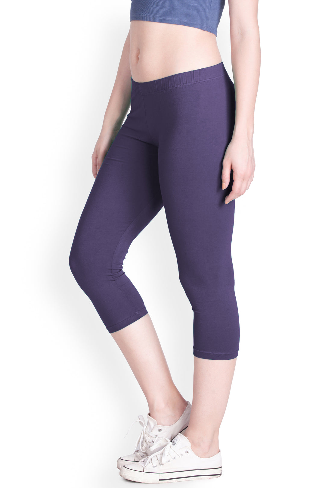 Purple Capri Leggings LYRA