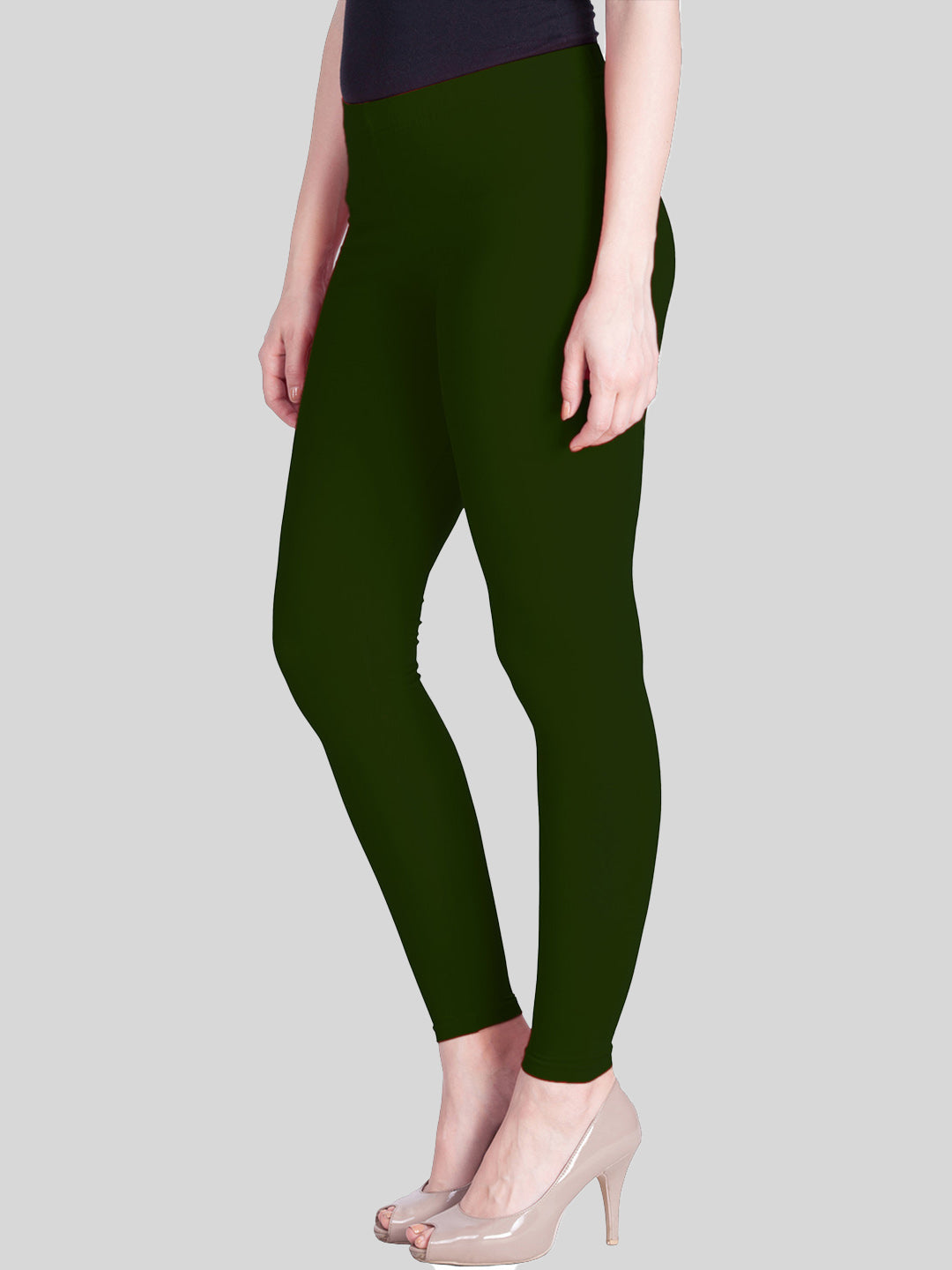 Buy Gracit Black & Green Mid Rise Leggings - Pack Of 3 for Women Online @  Tata CLiQ