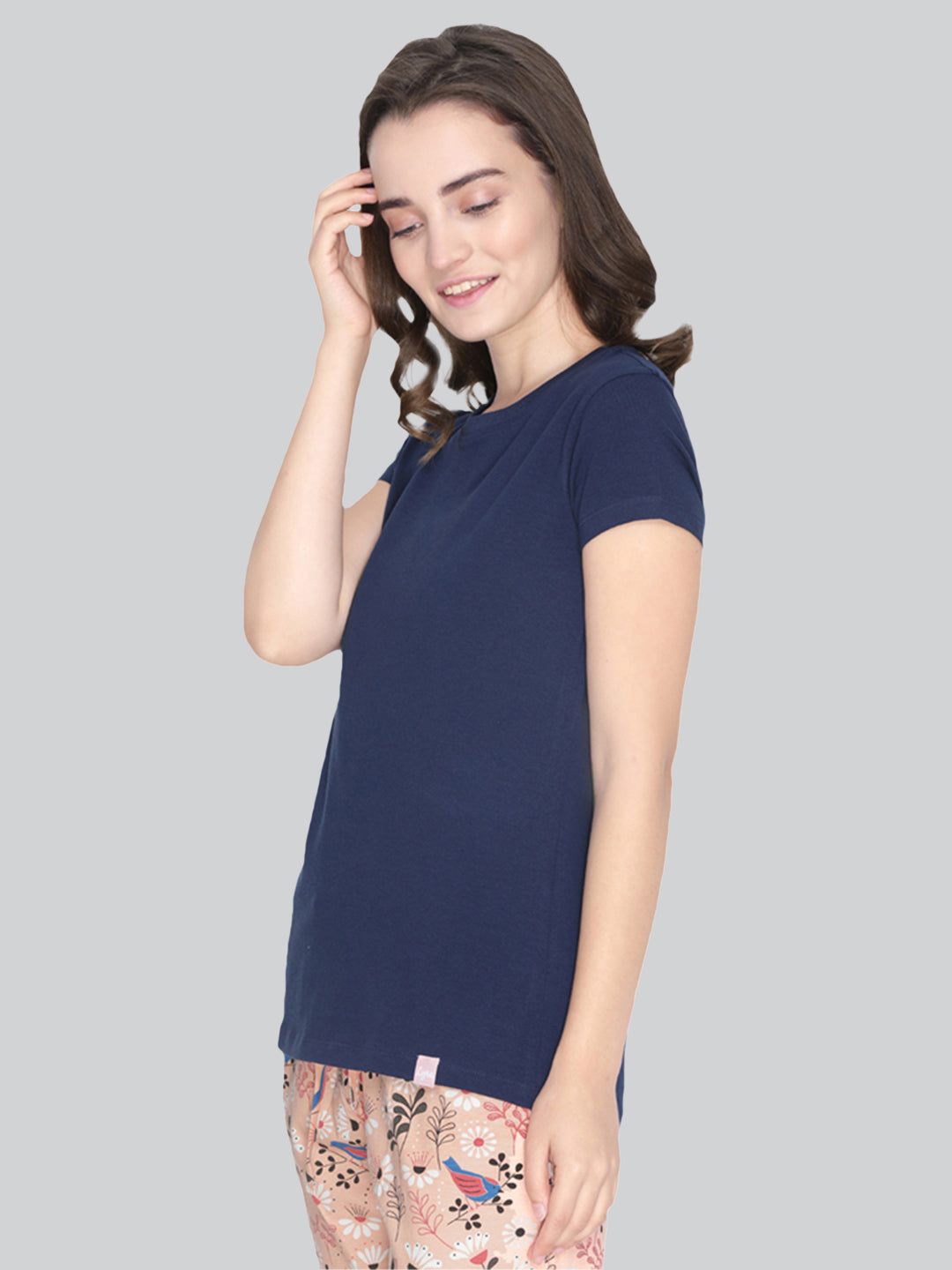 Navy Blue T Shirt for Ladies