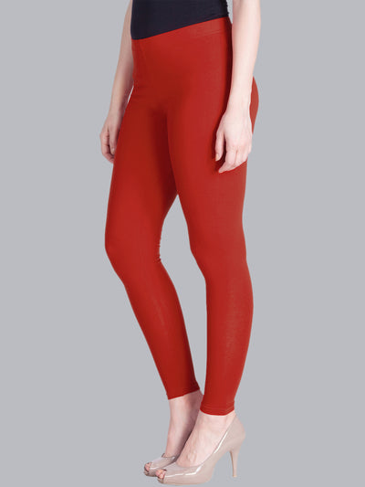 Ankle Fit Mixed Cotton with Spandex Stretchable Leggings White