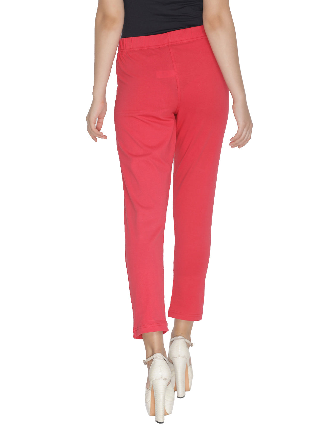 Buy Lyra Women's Slim Fit Pants KURTIPANT_02_FS_1PC_Parry Red_One  Size_Parry Red & (KURTIPANT_18_FS_1PC_Beige_Free Size) at